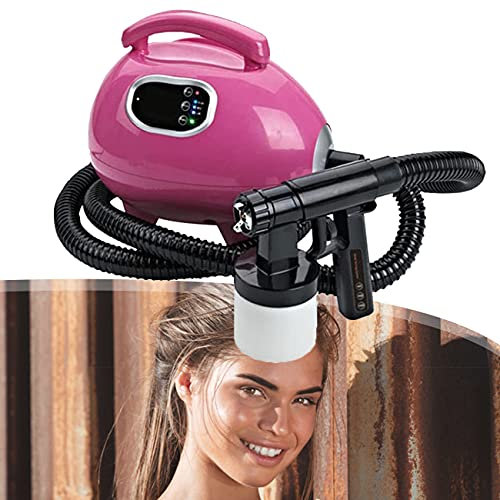 ZhiLianZhao Máquina Bronceado Aerosol, Máquina Pulverización Bronceado, con 3 Velocidades Ajustables, para Hogar, Salón Belleza, Centro Belleza Privado,Rosado