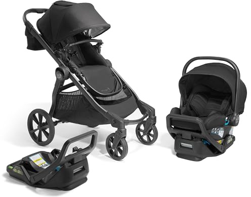 Baby Jogger City Select 2 Travel System, Eco Collection | Infant Essentials Bundle Includes City GO 2 Infant Car Seat, Extra Car Seat Base, Belly Bar & Parent Console