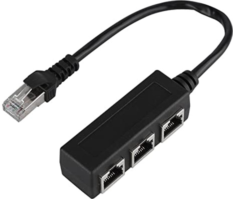 Câble répartiteur Ethernet RJ45, câble Adaptateur répartiteur réseau RJ45 1 mâle vers 3 Ports Femelles LAN répartiteur réseau Ethernet pour Adaptateur de câble Cat5 Cat5e Cat6 Cat7