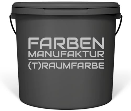 Farben Manufaktur Wandfarbe grau Innenwandfarbe Innenfarbe matt grau RAL Profi direkt deckend 5L, Farbe: RAL 7032 Kieselgrau