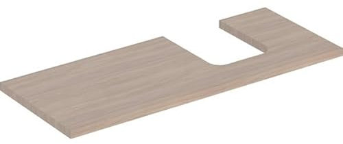 Geberit Waschtisch-Platte One 120x3x47cm, Eiche/Mela Holz, Ausschn re