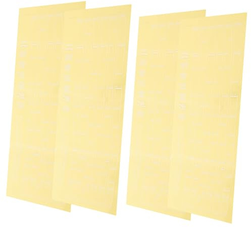 SAFIGLE Erhu Notizaufkleber 4 Stück aus Schwarzem Pvc 40cm Leichte Erhu Schallplattenaufkleber als Lernhilfe und Skalenaufkleber für Erwachsene und Anfänger Geeignet