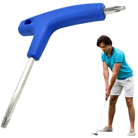 Golf Driver Racket Wrench Torque Wrench Golf Driver Tools Golf Club Wrench Fairway Hybrid Golf Wrench with Comfortable Grip for Professional Golfers