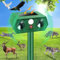 BIRDTOBR Energía Solar Ahuyentador Gatos, Ahuyentador Ultrasonido ahuyentador de Gatos, Repelente para Mascota Exterior, Ardillas, Mapaches, Zorrillos, Conejos, Ciervos, Ratas, Ratones, Roedores