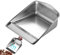 Paletta in metallo in acciaio inossidabile, piccola paletta portatile per la pulizia della casa, scopa versatile, per uso interno ed esterno in cucina, bagno, garage, 23,5 x 26 x 10 cm