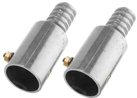 POPETPOP Threaded Handle Tips for Broom 25mm Aluminum Alloy Pole Threaded Replacement End Repair Kit for Extension Poles Push Mop Handles Metal Parts for Cleaning Tools