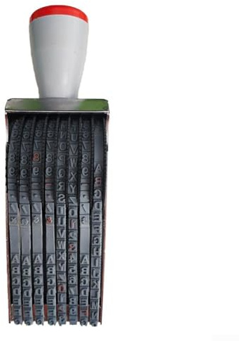 Interaktiver Rollstempel für individuelle Codierung in Verpackung mit benutzerfreundlichem drehbarem Design für Zahlen und Buchstaben (1 8-Bit)
