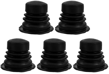 DECOMELODY 5pcs Washing Machine Drain Valve Plug Rubber Seal for Washing Machine Drain Hose, Anti-Odor Water Drainage Accessory Compatible Semi-Automatic and Fully Automatic Washers