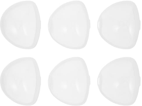 ULTECHNOVO 6piezas Caja para Chupetes Transparente Portátil Triangular Protección Antipolvo Estuche para Chupetes Práctico y Seguro para Bebés