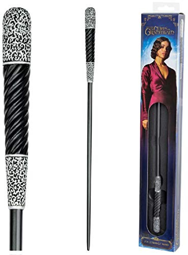 The Noble Collection – Leta Lestrange trollstav i en standard fönsterlåda – 34,5 cm (14 tum) trollkarlsstav – fantastiska odjur filmset filmrekvisita-stavar