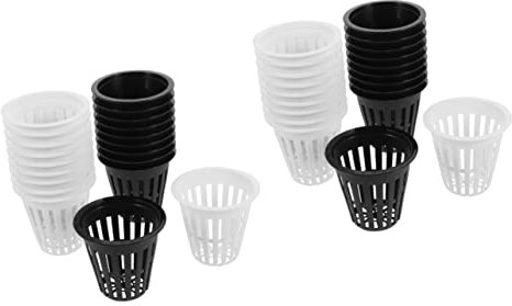 Yardwe 40stücke Hydroponische Netztöpfe Für Pflanzen Robuste Pflanzkörbe Für Erdelose Kultivierung Indoor-gartenbau Blumenanzucht Und Mehr