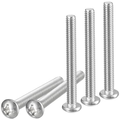 DTGN #12-24x2 Pan Head Machine Screws, 25Pcs 304 Stainless Steel, Phillips Drive, UNC Full Thread, Bright Finish, Screws Bolts Kit
