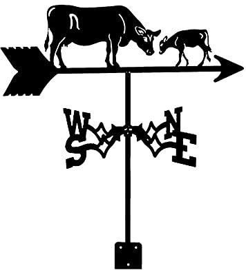 Bauernhof-Wetterfahne aus Edelstahl, Wind-Richtungsanzeige, Traktorzaun, Pferd, Wetterfahne, Windrichtungsanzeige, Wetterhahn-Dekoration, Hofdächer, Messwerkzeuge