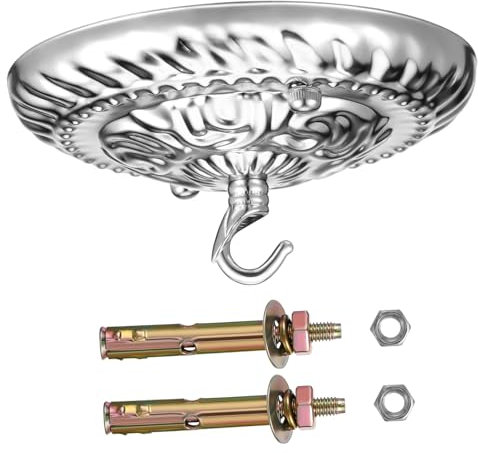 Housoutil Kronleuchter Deckenhaken Deckenplatte Vintage Stil Robuster Lichthalter Für Pendelleuchten Cafés Restaurants Bars