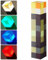 Vmxlso Lampe Murale en Forme de Torche, 4 Couleurs, 28cm Lampe Torche Rechargeable par USB, Veilleuse LED Cadeau pour Enfant Salle de Jeu, Chambre