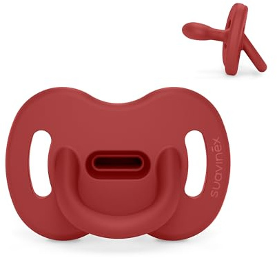 Suavinex Ciuccio Silicone Sx Pro, 6-18 Mesi, Rosso Peperoncino
