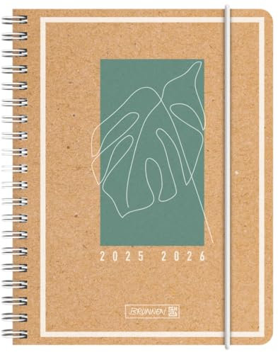 BRUNNEN Schülerkalender 2025/2026 „Jungle Leaf“ | A6, Papier