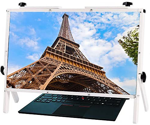 ZJFHEYUO Computer Screen Magnifier for Desktop,3D High-Definition Laptop Screen Magnifier, 22 Conenient Folding Projection Display,Ultra-Clear Blu-Ray 3X Magnifying Lens, Perfect