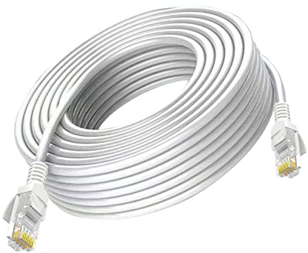 KOMBIUDA Cavo Ethernet A Banda Larga Internet Per Modem Via Cavo Di Collegamento Ad Alta Velocità Rivestimento Esterno in Pvc Materiale E Testa Di Cristallo Standard
