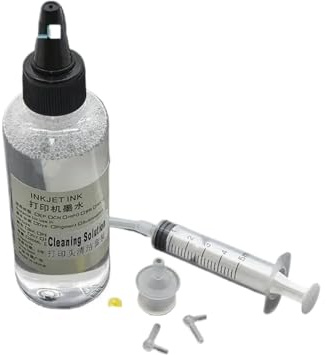 1X solución de Limpieza Limpiador de Tinta para Tinte Pigmento Tinta de sublimación Cartucho de Cabezal de impresión Tanque de Tinta Compatible con