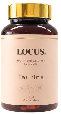 LOCUS Taurine 1000mg - L-Taurine Amino Acid Supplement, 120 Capsules