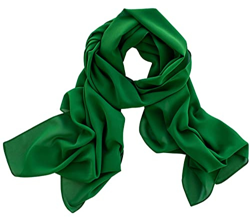 Dolce Abbraccio Damen Schal Stola Halstuch Tuch aus Chiffon für Frühling Sommer Ganzjährig