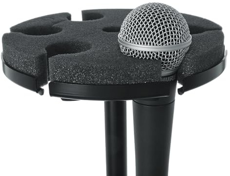 Gator Frameworks Mikrofonhalter für 6 Funk- und Kabelmikrofone | GFW-MIC-6TRAY