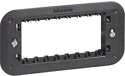 Bticino Living Now Supporto 4 moduli, nero