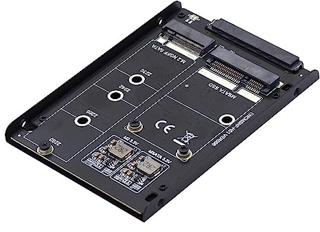 NFHK 2,5 SATA Combo HDD-hårddiskhölje med NGFF MSATA Dual B+M JBOD Raid0 Bridge SSD-kort