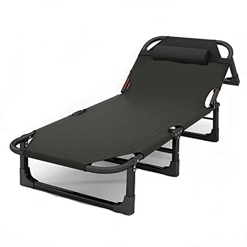 KAZUP Campingbetten für Erwachsene, tragbares Bett für Erwachsene, Klappbett mit Matratze, 76,2 cm extra breites, Robustes Klappbett, Outdoor-Camping und Mittagspause im Innenbereich (Farbe: 1)