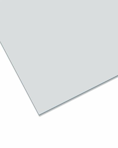nattmann GS farbig, 3mm - vielseitig einsetzbare, bruchfeste Acrylglasplatte für Lichtobjekte und mehr, Markenqualität in 25x50 cm - grau opak (7H32)