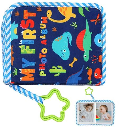 Mwqpgyh Weiches Fotoalbum für Baby, Erinnerungen Album Bilder Halter, tragbares süßes emotionales Entwicklungswerkzeug Fotobuch für Freunde, Liebhaber, Familien