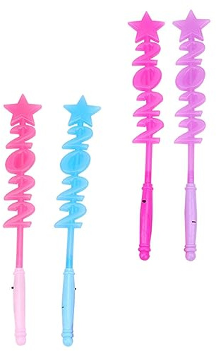 Generico 4 Pezzi 2022 Chiavetta flash 2022 solare LED lampeggiante neon toys for giocattolo barre a dondolo luminoso giocattolo luminoso per plastica