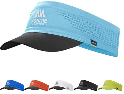 Joscoal Visor Cap Unisex Ultralight Laufvisier Sport Sun Visor Elastisch Damen Herren Sonnenhut Baseballhut Sonnenschild Sonnenvisier Kappe für Golf Tennis Running Langlauf