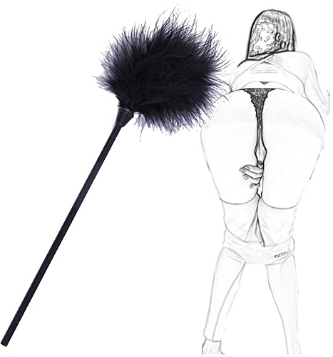 TRQOYTU Plume De Luxe Chatouilleur Érotique Fouet SM Fouet Sexe Amour Plume Clitoris Fouet Bondage Fessée Paddle Lit Contraintes Flirtant Jeu De Rôle Érotique Jouet Sexuel Pour Couples Adultes