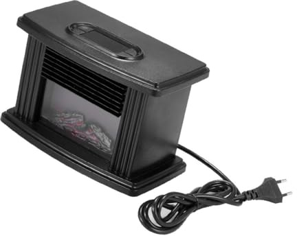 POPETPOP Chauffage Électrique Cheminée avec Effet Flamme Réaliste Radiateur Soufflant et Chauffage Dappoint Mural pour Intérieur et Décoratif