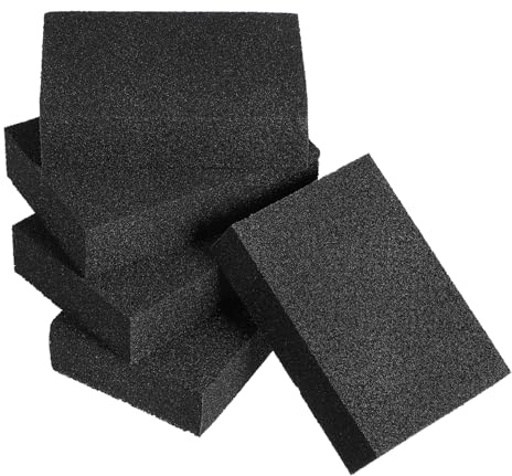 VALICLUD 5pièces Éponge De Nettoyage Récurante Corindon Nano Alumine Noire Éponge Vaisselle Résistante sans Produits Chimiques Brosse Évier Cuisine pour Maison Restaurant Hôtel
