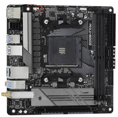 scheda madre Scheda madre B550 Fit For ASROCK B550M-ITX/ac AM4 Supporto Yzen 9 5900X 5600 4600G 3200G 3600 5700 Cpu M.2 Mini-ITX DDR4 64GB