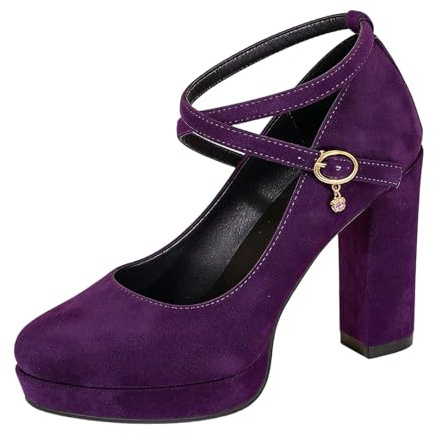 Chaussures traditionnelles pour femme avec lanières, élégantes, escarpins traditionnels, chaussures de Dirndl, chaussures de mariage, chaussures de fête, chaussures à talon bloc pour fête de la bière