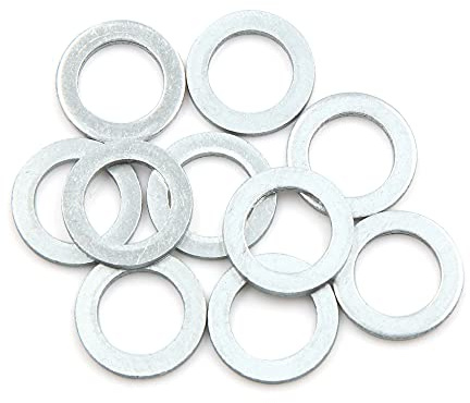 sourcing map 10 Stück Ölablassschrauben Dichtringe Für Ölwechsel Aluminium | Aluminiumlegierung, Für Ölwechsel Und Ölfilterwechsel, Dicke 2mm, Geeignet Für Die Meisten Autos