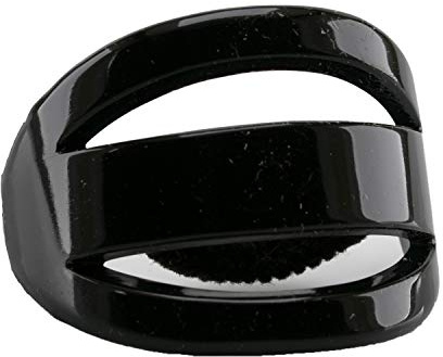 1Stk Zopfhalter mit frotteband 5x4 in Schwarz - Made in Germany - WeLoveBeads