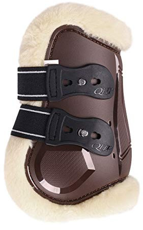 ARBO-INOX - Streichkappen - mit Fellimitat - elastischer Schnellverschluss (COB, Braun)