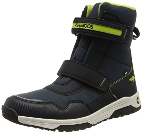KangaROOS Pojke K-MJ Sharp V RTX vandrings- och trekkingstövlar, Dk Navy Lime, 25 EU