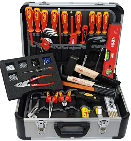 Famex 436-10 Elektriker Werkzeugkoffer mit Profi Werkzeug Set aus deutscher Produktion