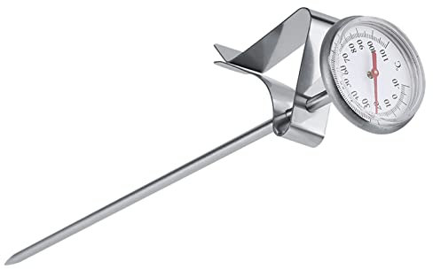 Honiwu Edelstahl Thermometer für Milch, Kaffee, Käse, BBQ, Steak, Essen und Süßigkeiten (7,6in)