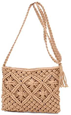 TeeYee Strandtasche Damen kleine Umhängetasche Retro Exotisch Handtasche