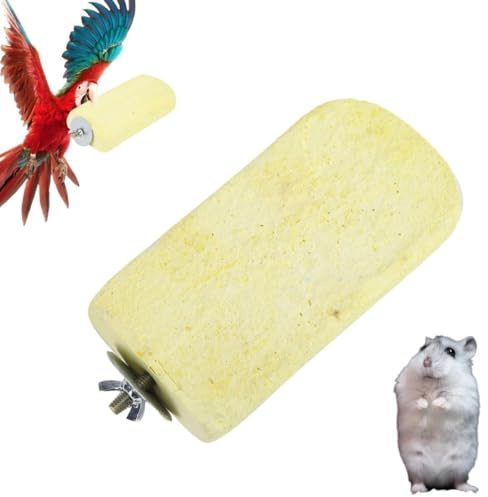 Lava Shaped Pumice Ledge, Lava Ledge for Attaching to Small Pet Animal Wire Habitats Lava Ledge Rat Chew Toys Artificial Teeth Beak Grinding Stone for Bird, Parrots, Hamsters, Totoro and Rabbits Toys
