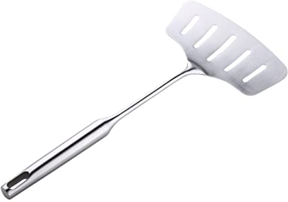 RORPOIR Espátula De Acero Inoxidable Para Pescado y Cocina Ranurada Para Pizza y Filete