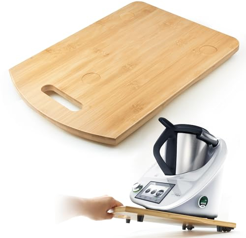 Gleitbrett für TM6 TM5 Rutschbrett Rollbrett holz,Schnelles Bewegen Rollbrett für Thermomix