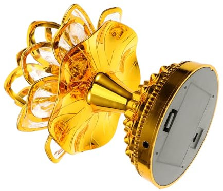 Artibetter Lotusförmige Lampe Buddha Lampe Ornament Elegante Desktop Buddhistisches Licht Für Wohnkultur